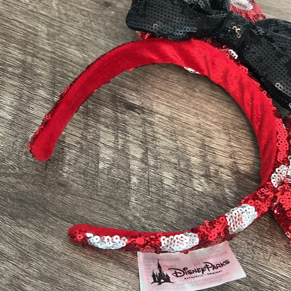 Disney Parks Minnie Mouse Sequin Ear Headband (2018) Adult - Picture 5 of 8